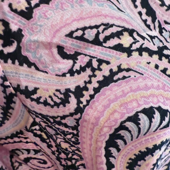 NWT MAJE Apollo Asymmetric Paisley Swirl Midi Skirt Paisley Rose Size 40EU/8US - Picture 5 of 6